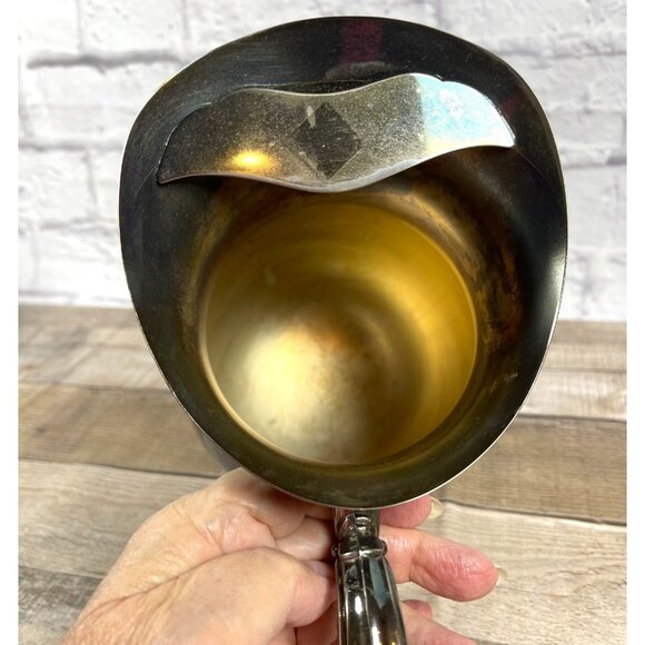 Vintage Wm Rogers Silver Plated Water Pitcher With Ornate Handle & Footed Design - Picture 7 of 14